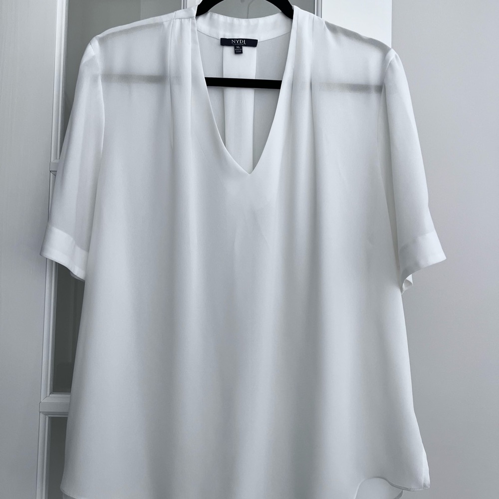 NYDJ, white shirt, xl